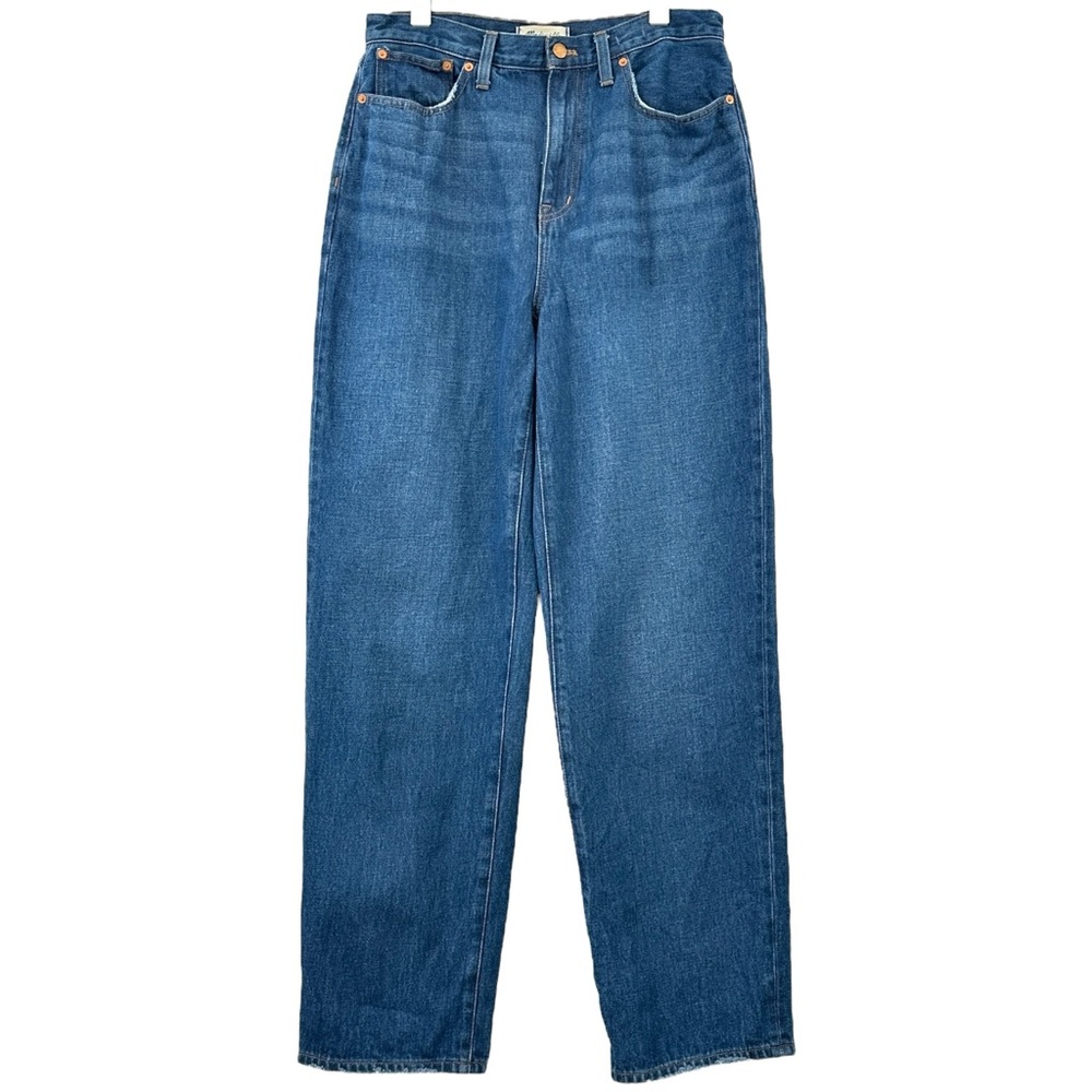 Madewell Baggy Straight Jeans in Dark Worn Indigo Wash sz 29 - Picture 3 of 13